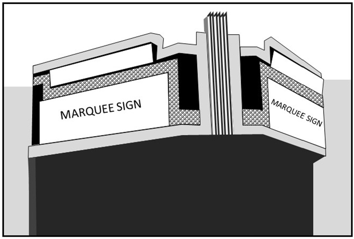 Figure 113-670(10): Marquee sign example.