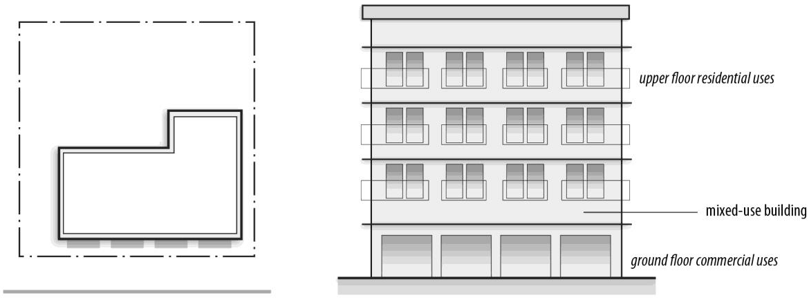 Figure 35-8: Vertical Mixed-use Building