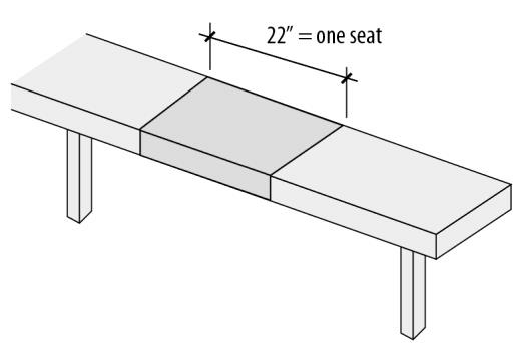 Figure 55-1: Bench Seating