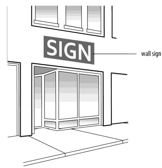 Figure 95-10: Wall Sign