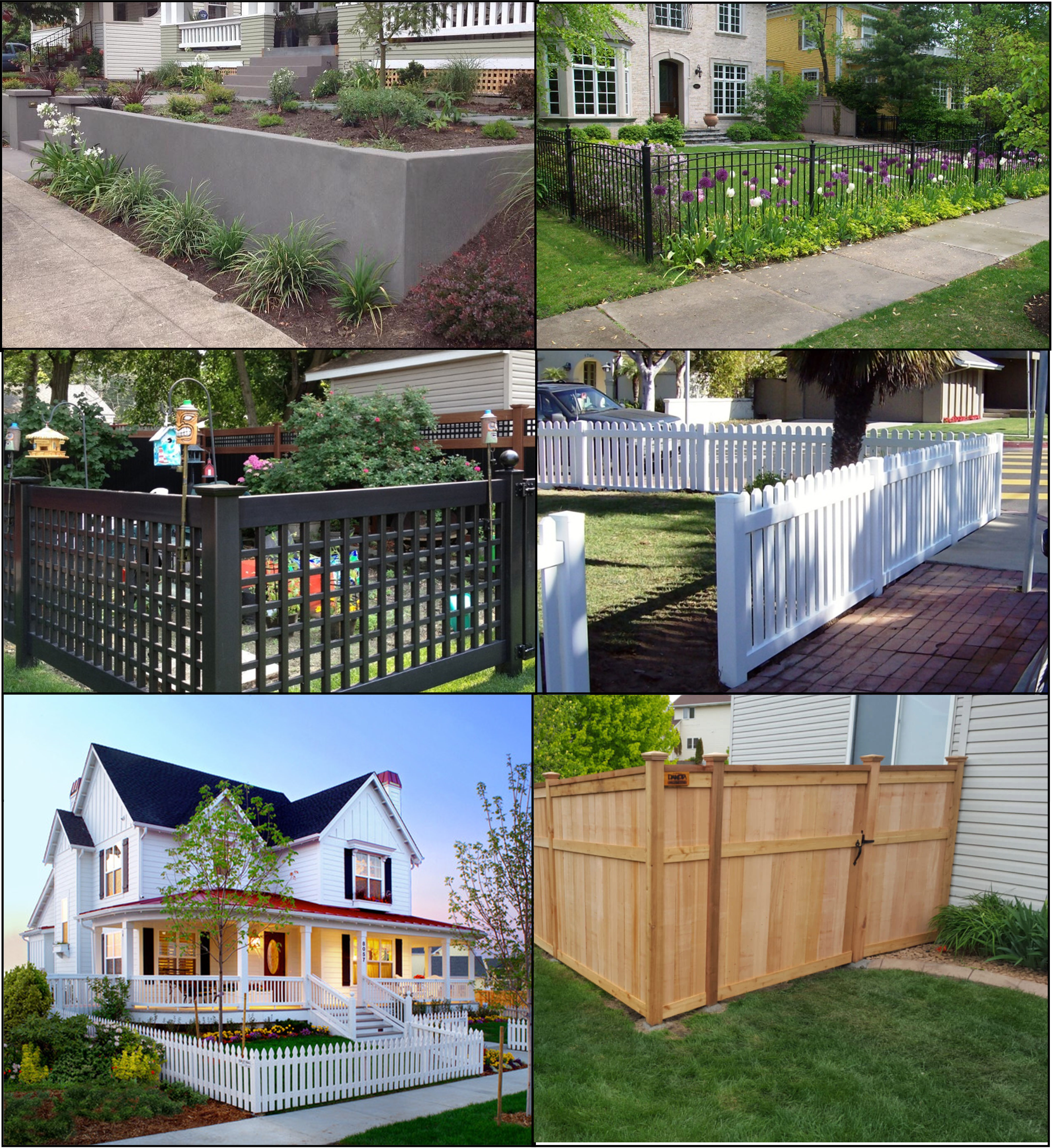 Figure 15-2: Examples of Permissible Fence Types