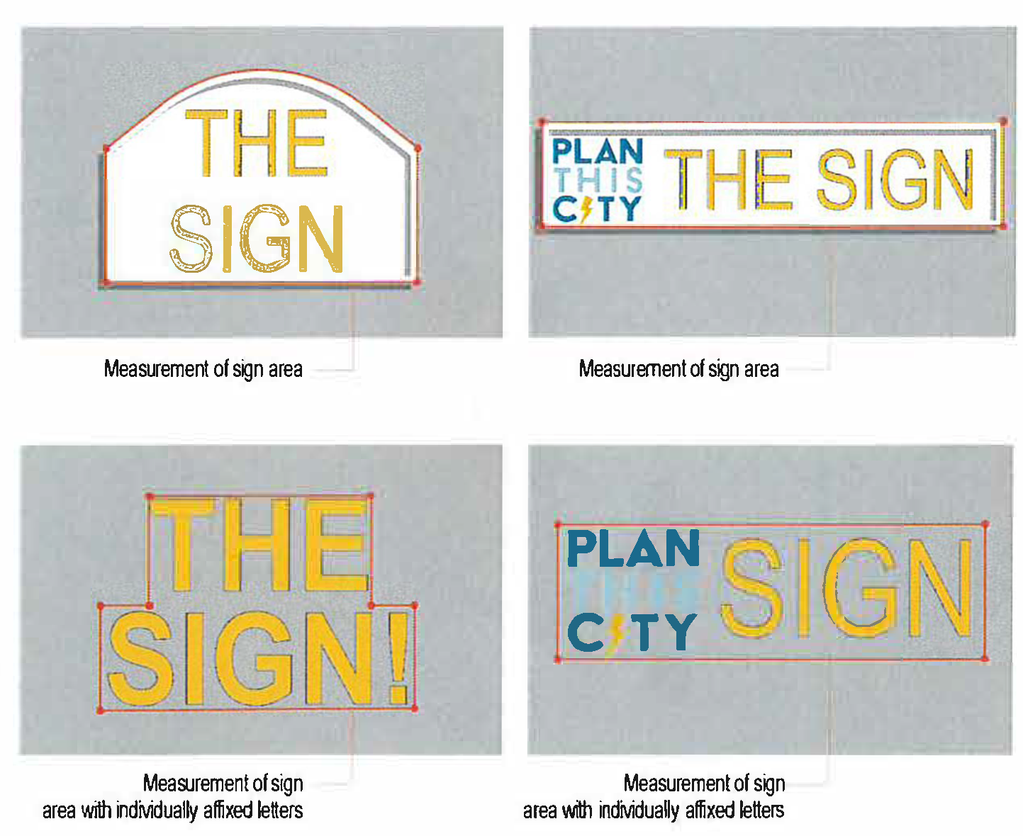 Figure 17: Measuring Sign Area