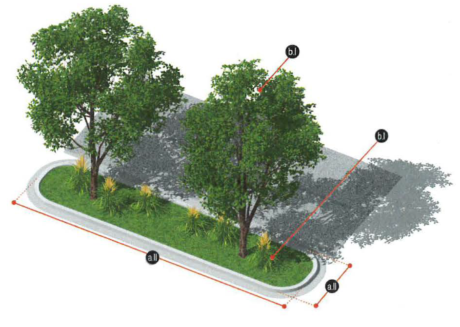 Figure 7: Parking Area End Caps