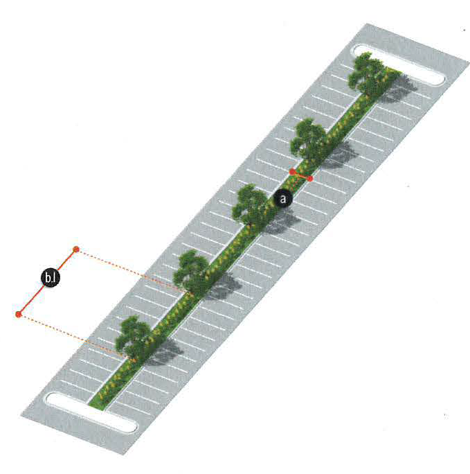Figure 8: Parking Area Medians