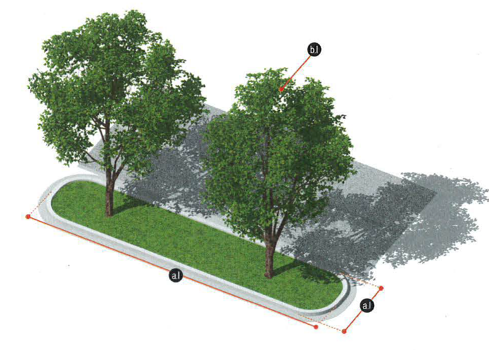 Figure 9: Parking Area Islands