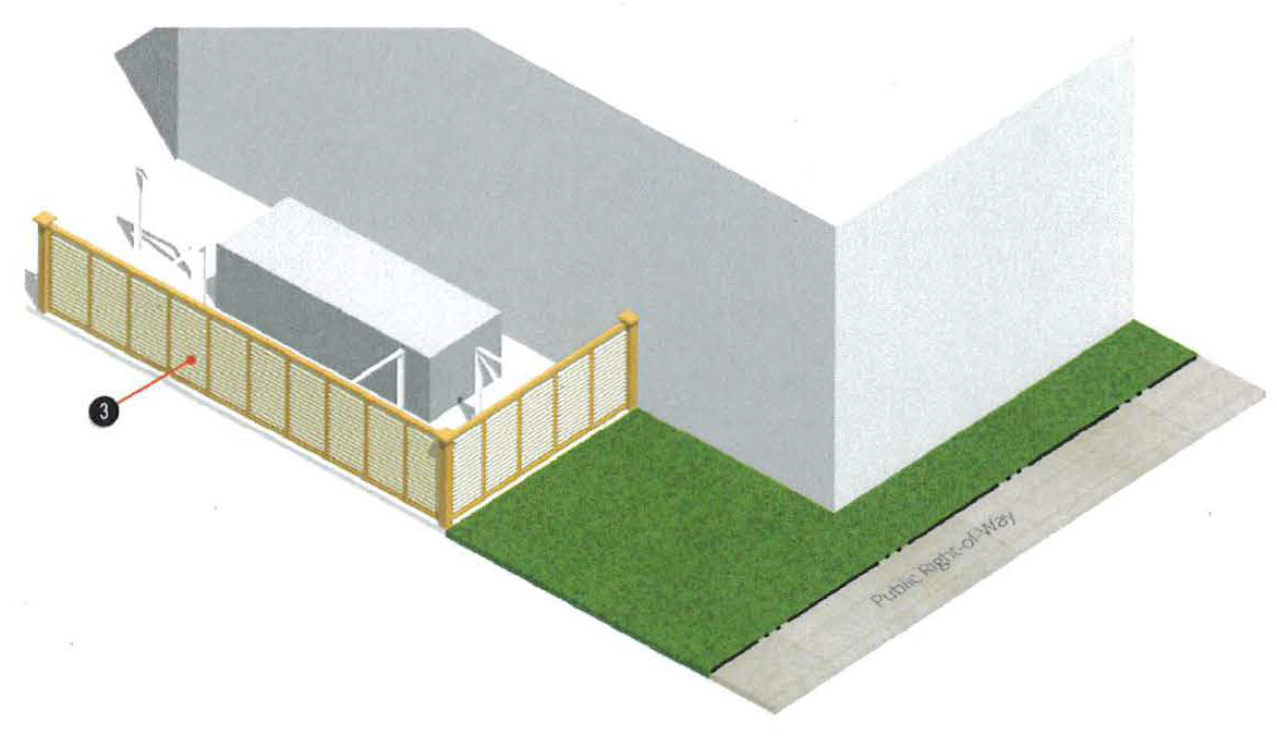 Figure 17: Ground- or Wall-Mounted Mechanical Equipment Screening