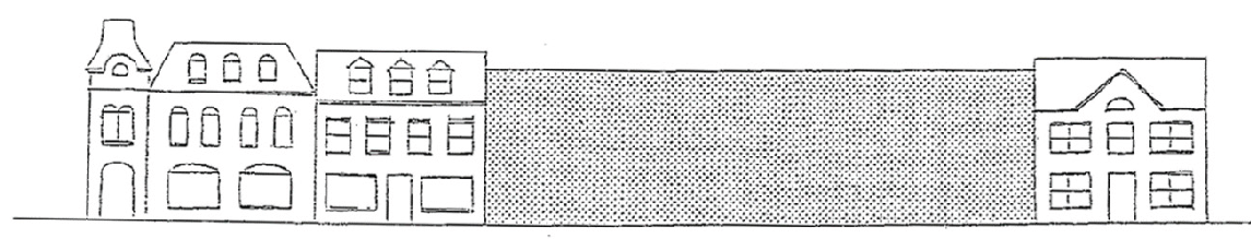 FIGURE 2.24. Illustration of façade that is too long and not recommended.