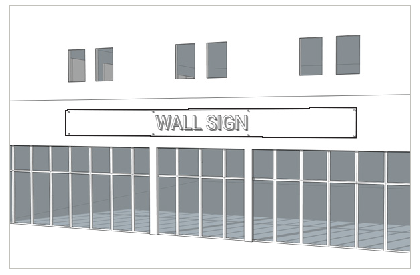 FIGURE 9.10 Wall sign example.