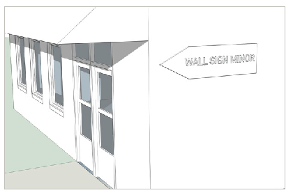 FIGURE 9.11 Wall sign, minor example.
