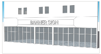 FIGURE 9.3 Banner sign example.