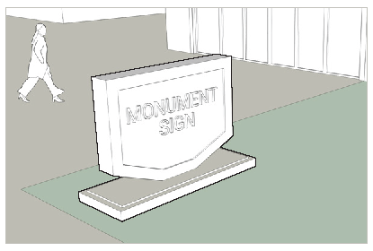 FIGURE 9.6 Monument sign example.