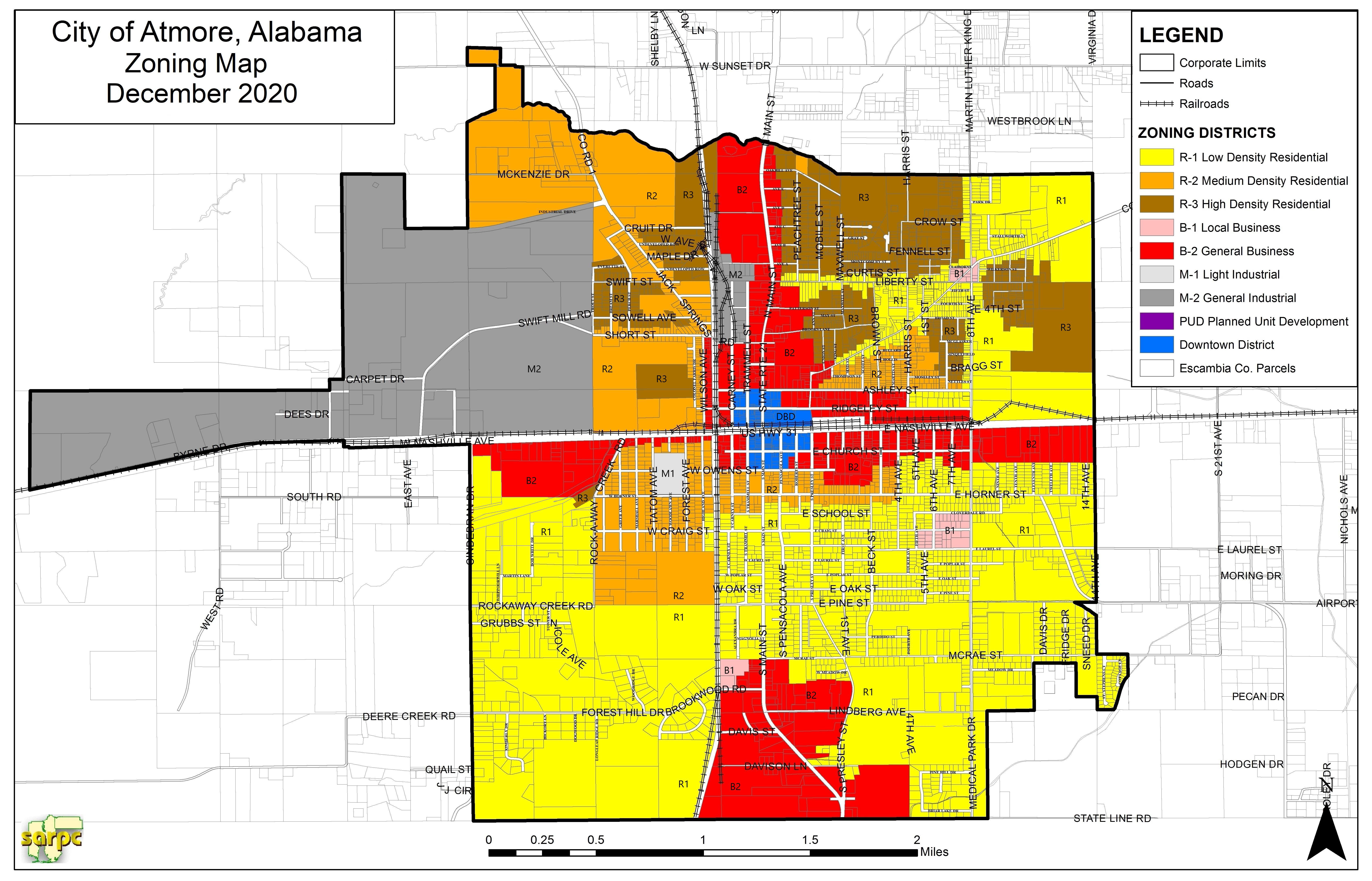 Map Of Atmore Alabama Appendix A - Zoning Ordinance | Code Of Ordinances | Atmore, Al | Municode  Library