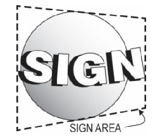 Figure 9-4: Nonplanar Sign