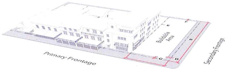 SETBACKS ILLUSTRATED—MIXED FRONTAGE