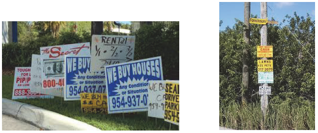Example of Snipe Sign: