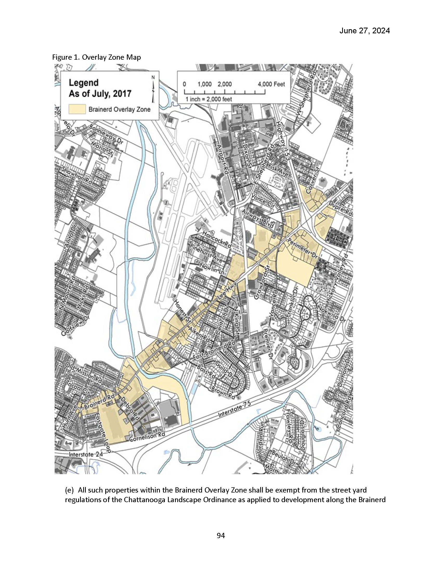 Figure 1. Overlay Zone Map