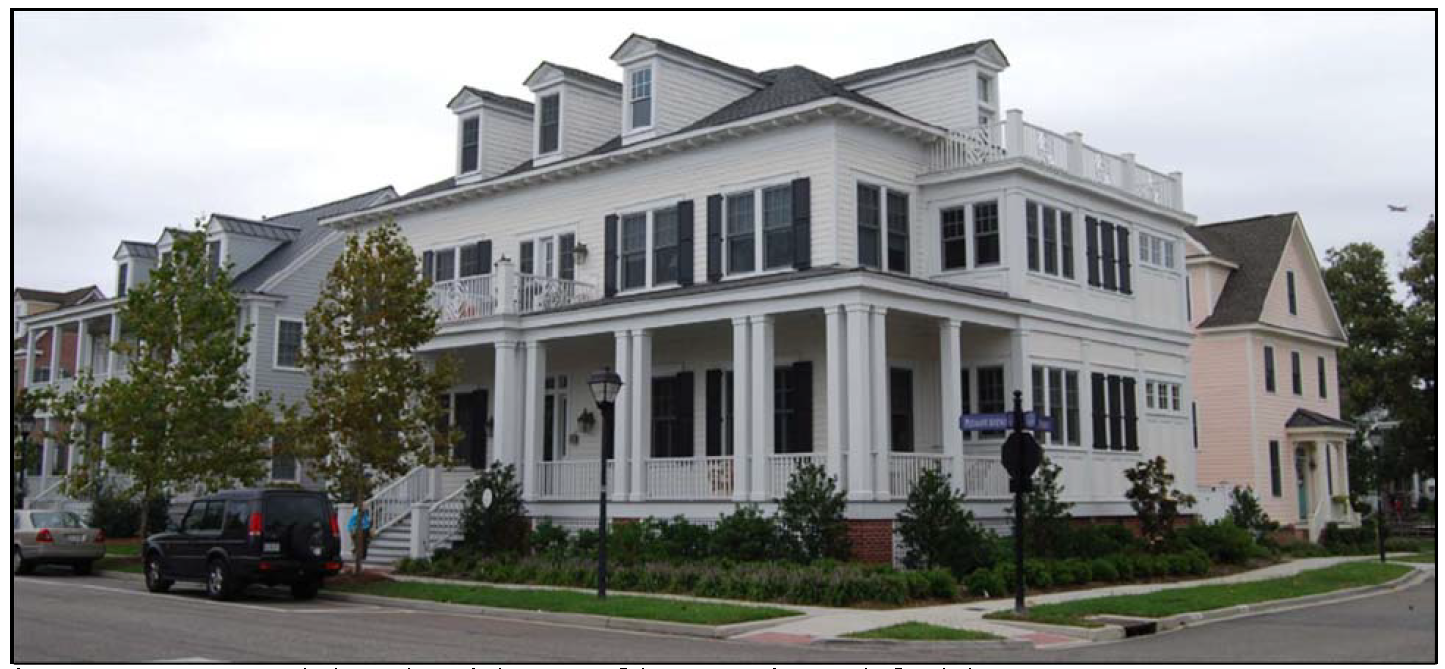 A mansion apartment with the scale and character of the surrounding single-family houses.