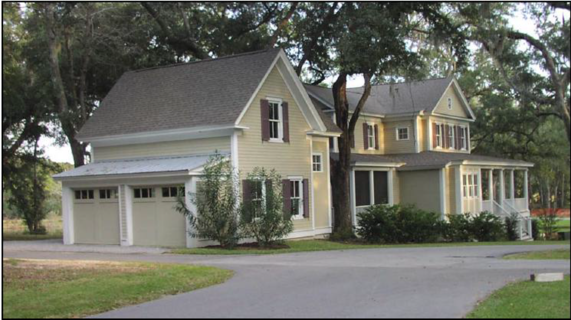 One-and-a-half story house connected to main house by a breezeway