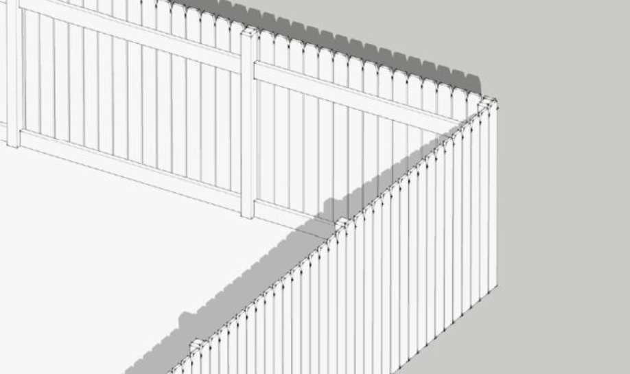 Figure 5.4.60.B: Privacy Fence with Finished Side to Outside