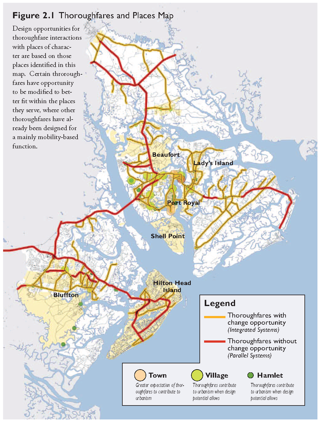 Figure 2.1: Thoroughfares and Places Map