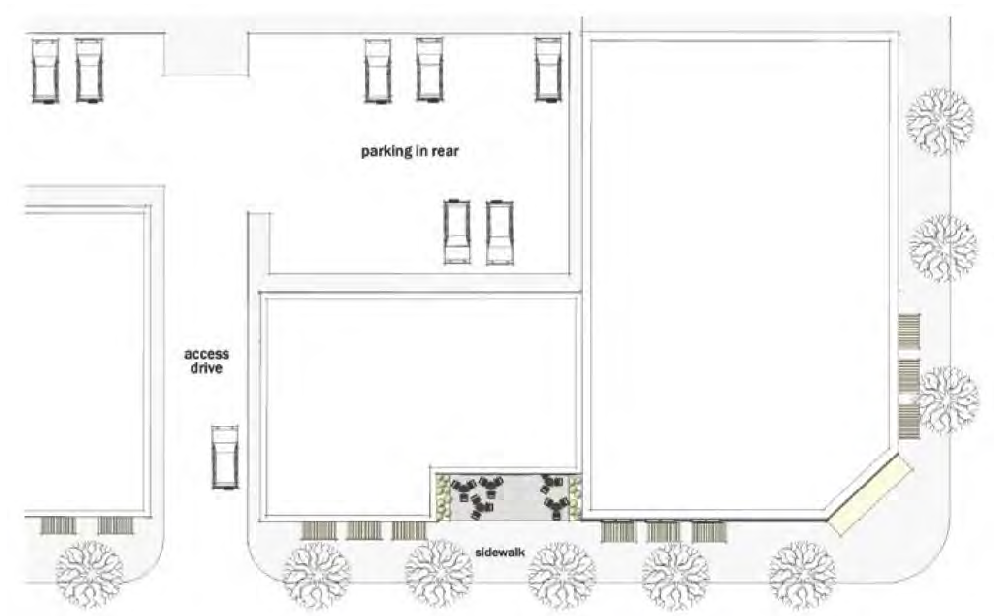 FIGURE 524-6. OFF-STREET PARKING LOCATION