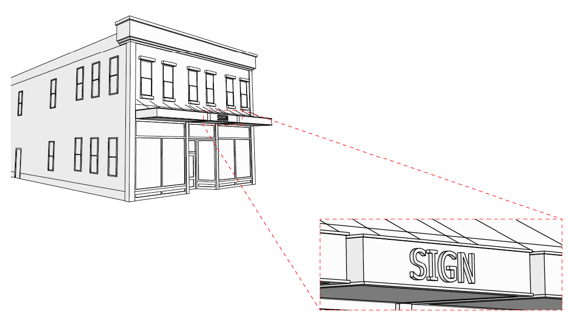 Figure 11-11-10-3 Canopy Signs