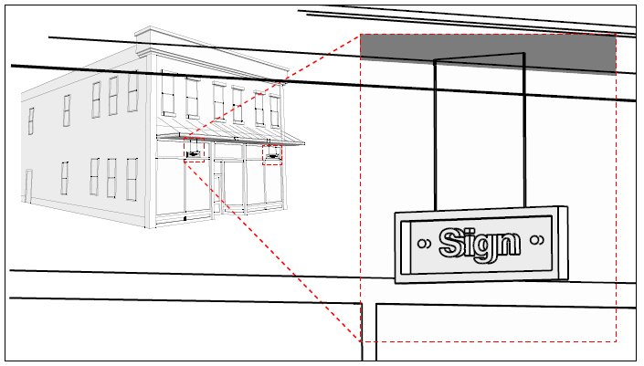 Figure 11-11-10-6 Under-Canopy Signs