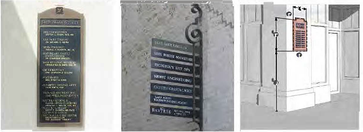 Multi-Tenant Directory Wall Sign: