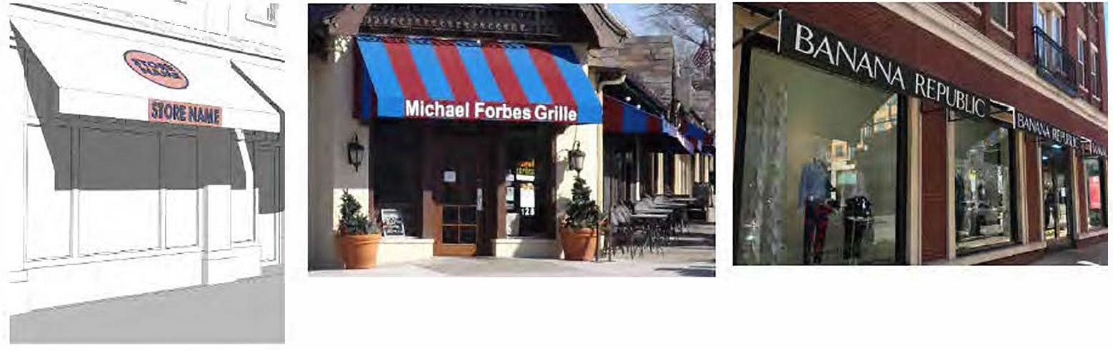 Awning sign:
