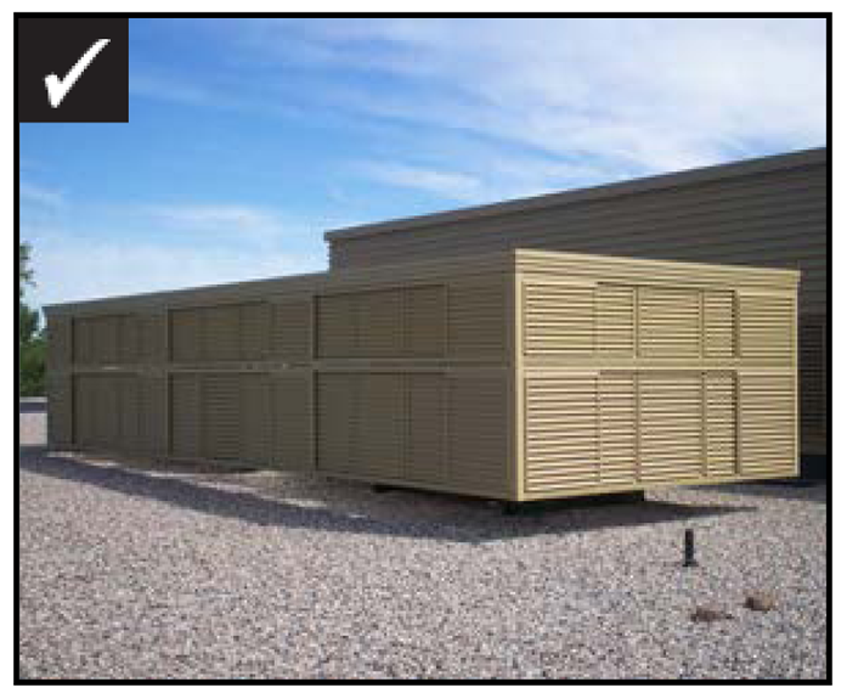 Unscreened Roof-top Equipment