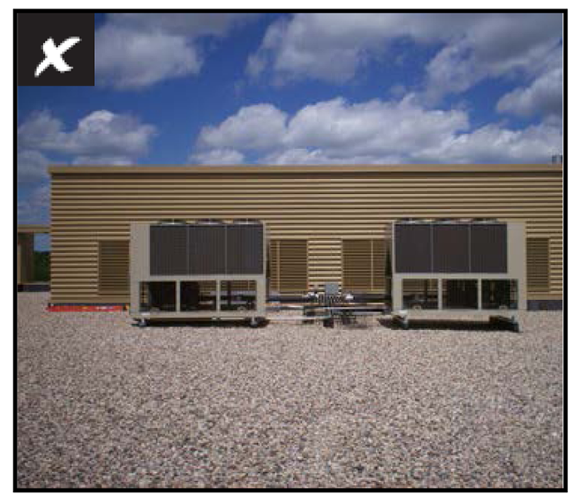 Unscreened Roof-top Equipment