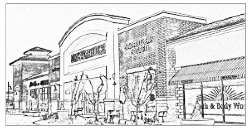 Figure 5-3 Building Broken into Separate Facade Modules
