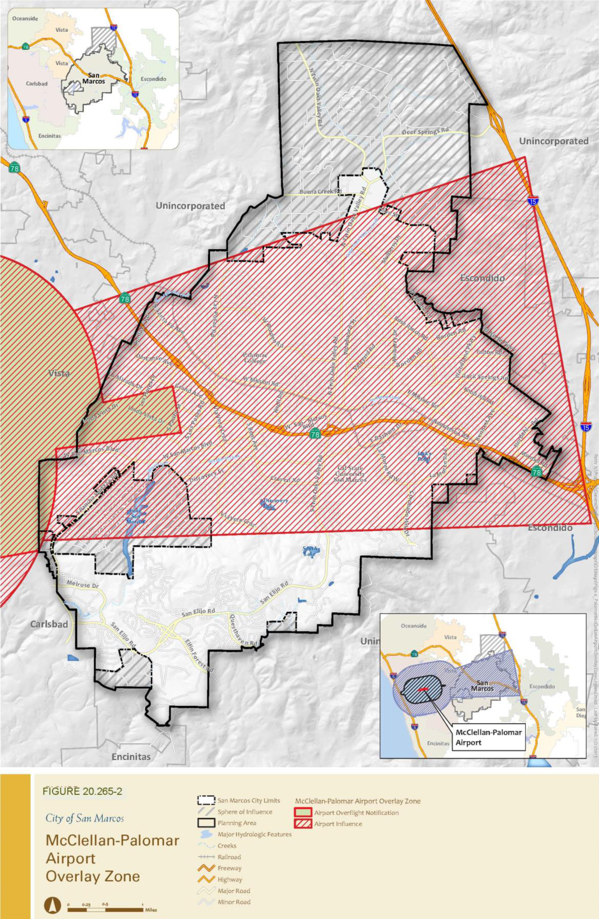 Figure 20.265-2 Airport Overlay Zone Map
