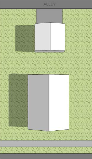 Fig. 5.C: Alternative Single, Two-Family &, Multiple-Family Dwelling (Three or Four Units) Drives—Alleys