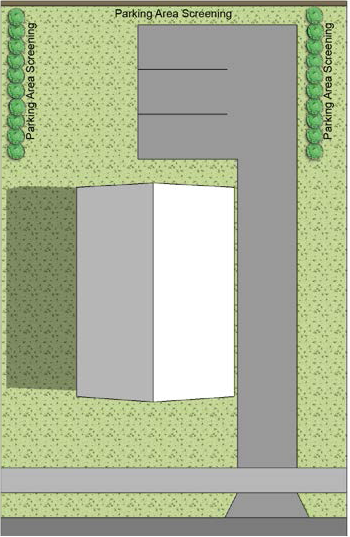 Fig. 6.B: Single, Two-Family Single, Two-Family &, Multiple-Family Dwelling (Three or Four Units) Parking Space—Uncovered