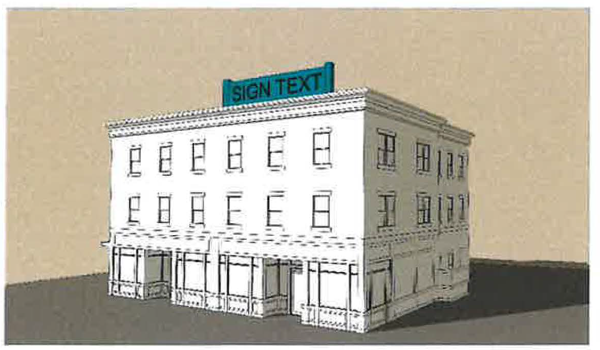 Figure 1129.14-13: Example Roof Sign