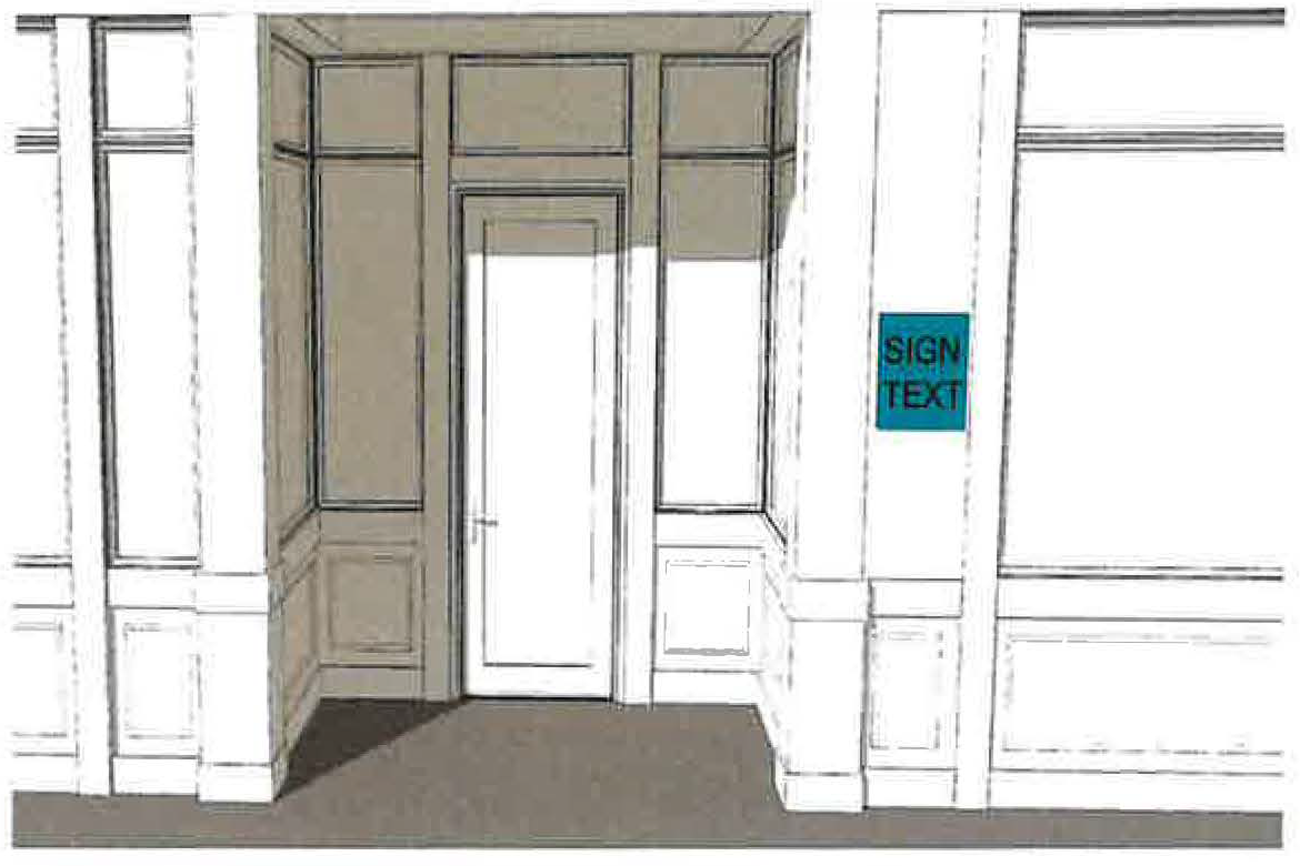 Figure 1129.14-4: Example Building Entrance Sign