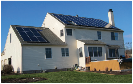 ROOF MOUNTED SOLAR PANELS EXAMPLE