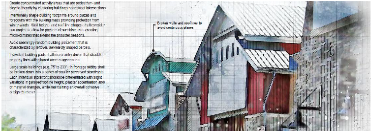Figure 3.22: Massing New Berthoud Character District