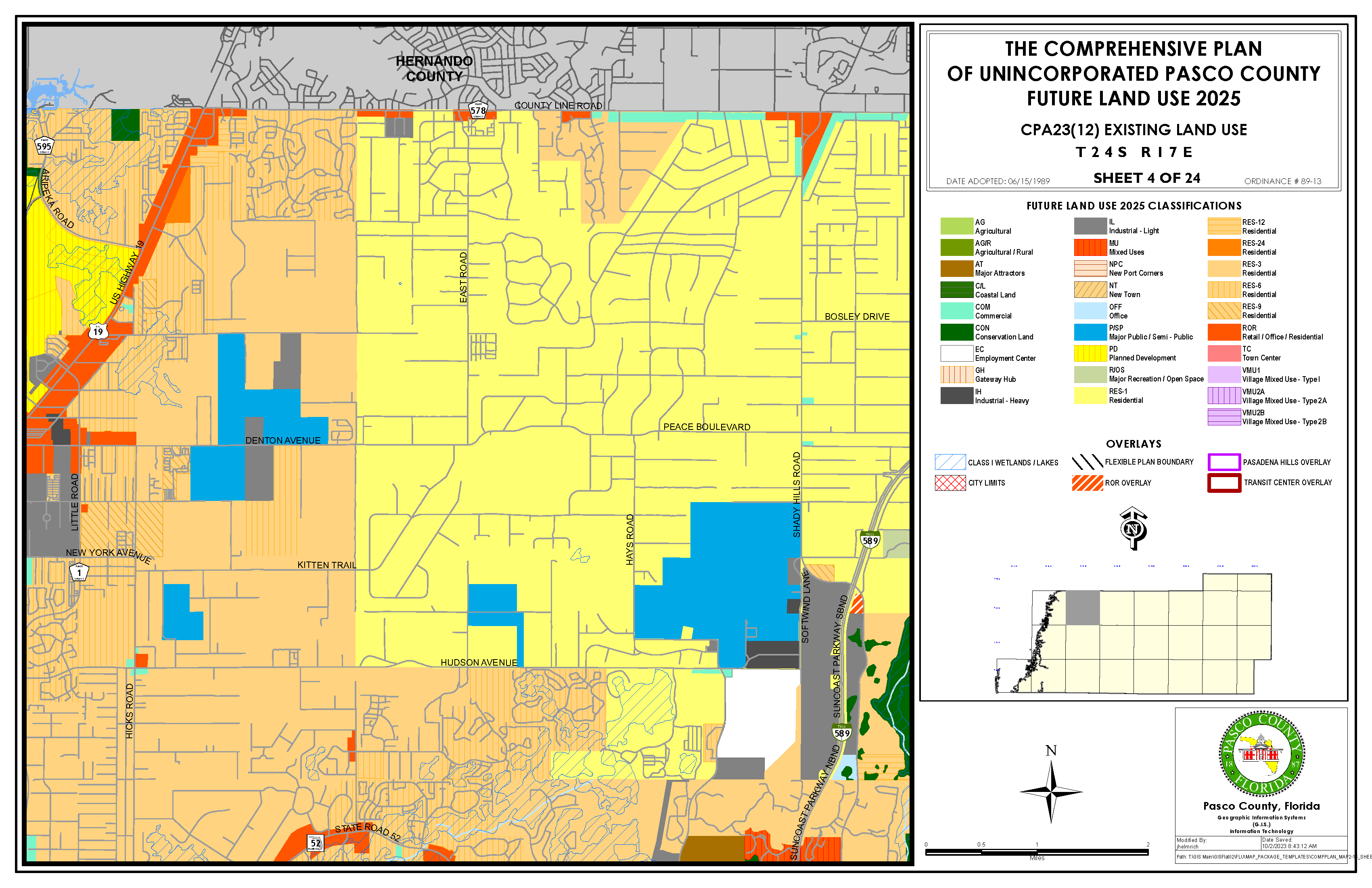 Map 2-15 - 2025 Future Land Use Map | Comprehensive Plan | Pasco