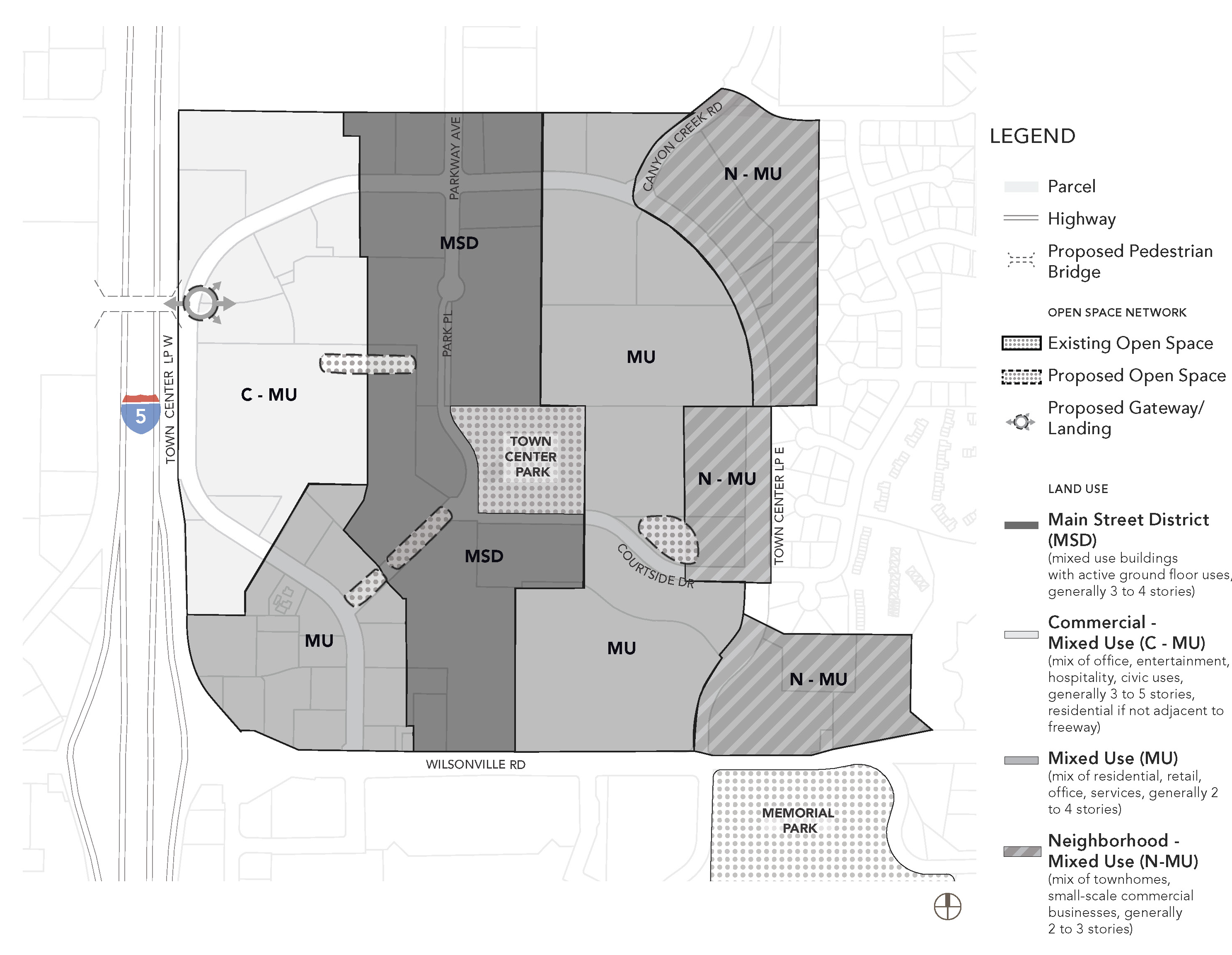 Figure 1. Town Center Sub-Districts