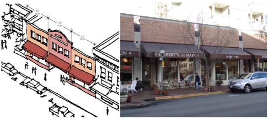 Figure 13 — Minor Facade Modulation Examples
