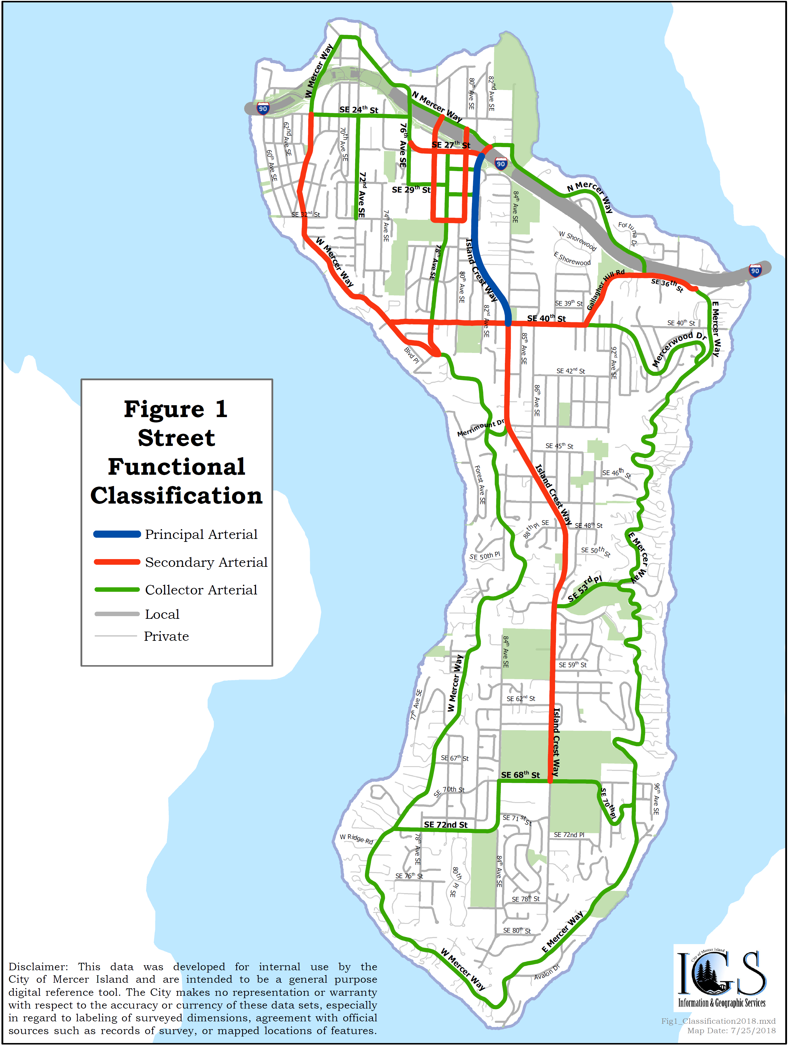 Mercer Island Trail Map