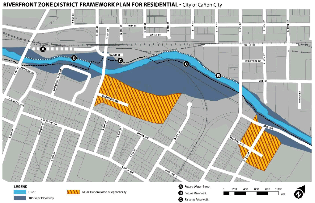 RIVERFRONT ZONE DISTRICT FRAMEWORK PLAN FOR RESIDENTIAL - City of Cañon City