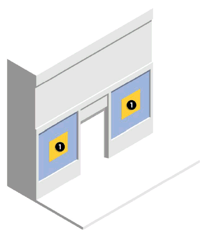 Figure 7.12: Permanent Window Sign Standards