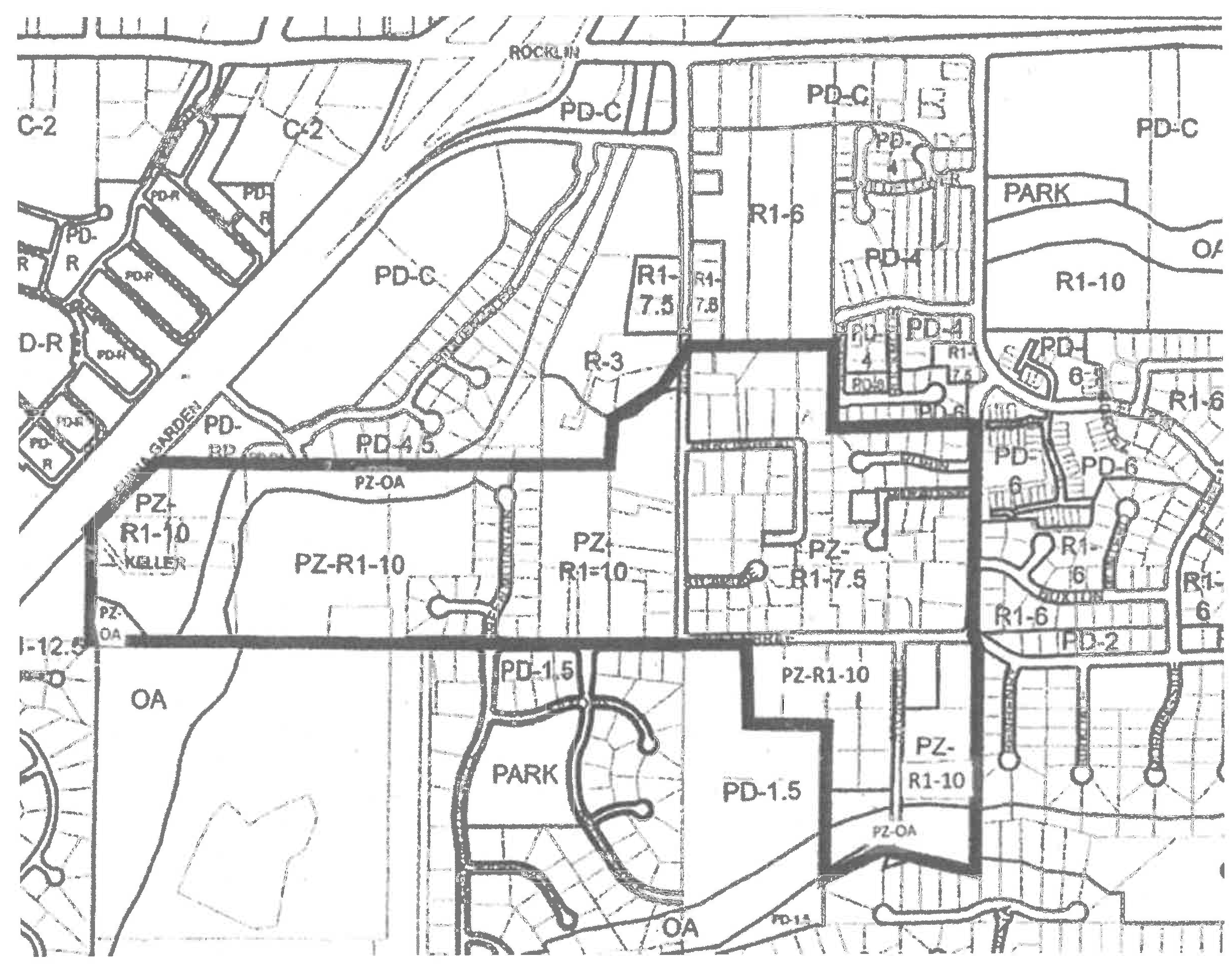 Greenbrae Island Annexation Area Overlay Zone Map