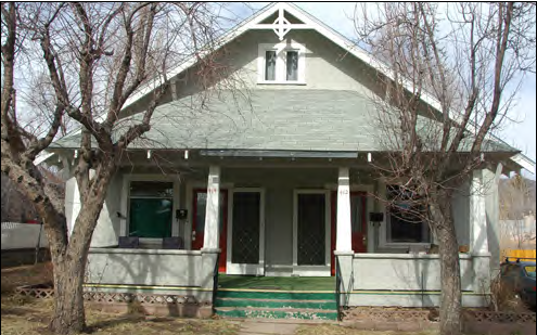 A side-by-side duplex with a shared porch.