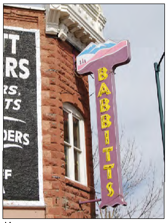 Marquee sign.