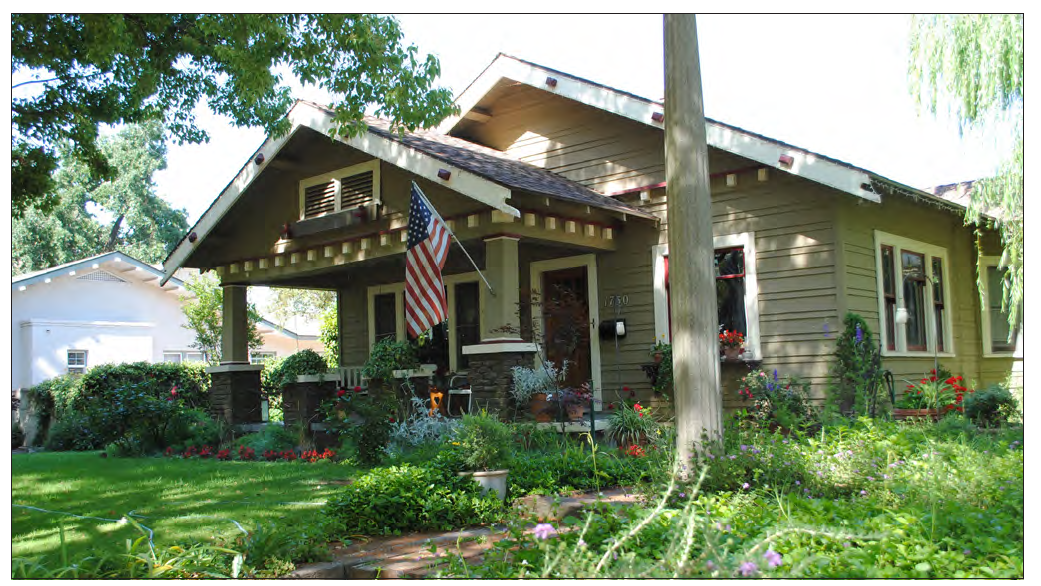 Small one-story cottage house.
