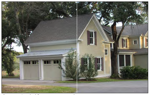 One-and-a-half-story carriage house.